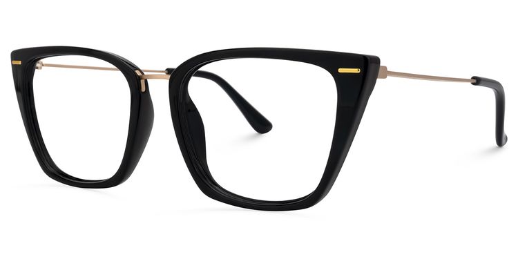 Katina Square Black Glasses
