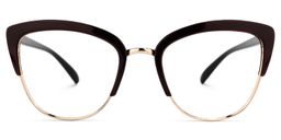 Randisha Cateye Burgundy Glasses0