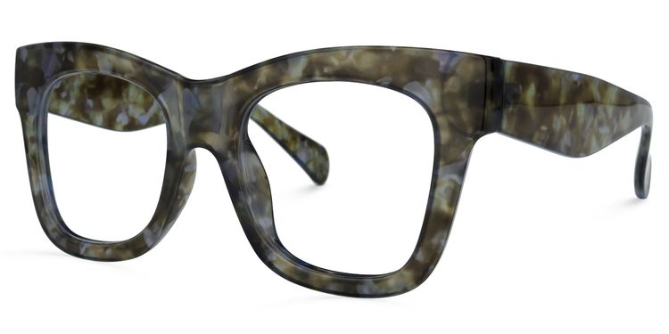 Jazmin Square Moss-Tortoise Glasses