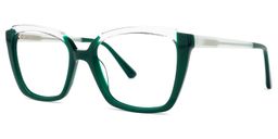 Dorixa Browline Green Glasses1