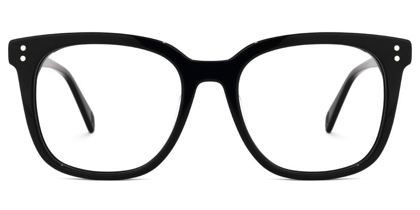 Lukretia Square Black Glasses