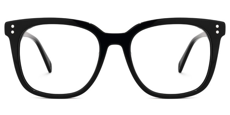 Lukretia Square Black Glasses