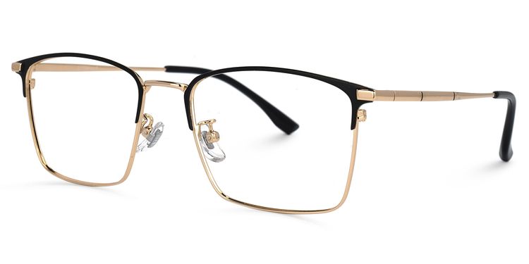 Jones Rectangle Rose-Gold Glasses