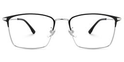 Jones Rectangle Silver Glasses0