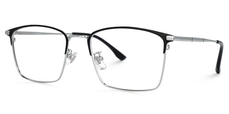Jones Rectangle Silver Glasses