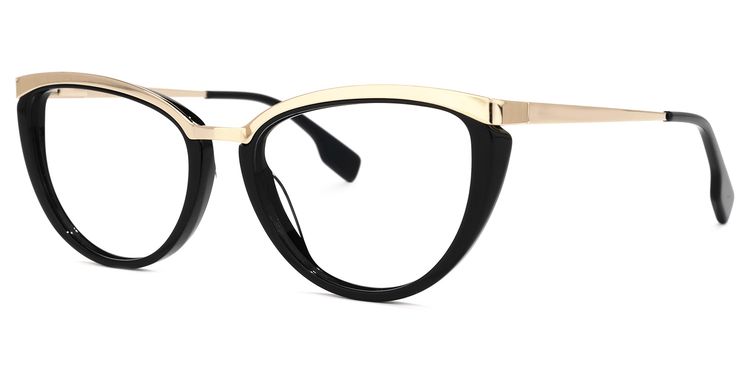 Stover Cateye Black Glasses