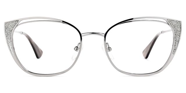 Maestre Cateye Silver Glasses