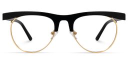 Kenyetta Browline Black Glasses0