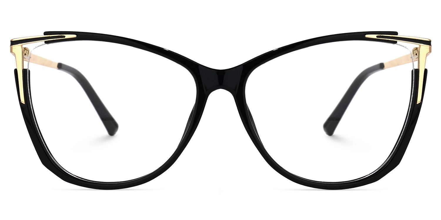 Yomary Black Cat Eye Frame Glasses for Women | ZEELOOL0