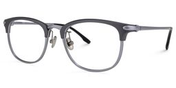 Moreno Browline Gray Glasses1