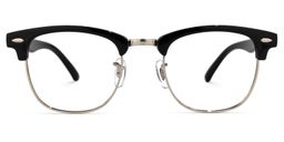 Hacker Browline Black Glasses0