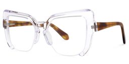 Valencia Cateye Clear Glasses1
