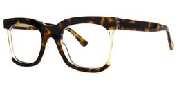 Megeney Square Tortoise Glasses1