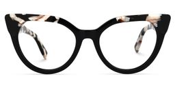 Vinson Cateye Black Glasses0