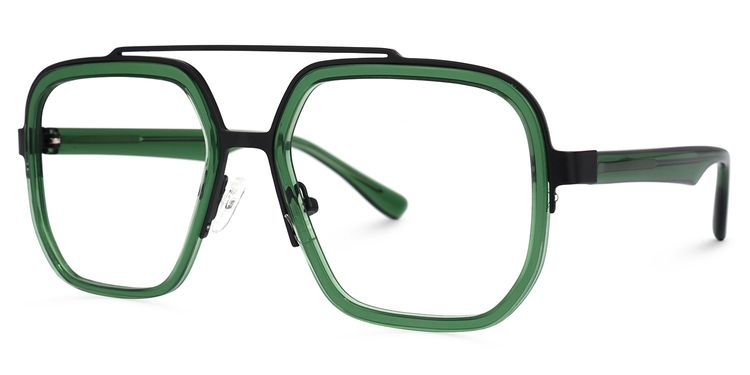 Ace Green Aviator Glasses