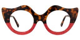 Brittney Geometric Tortoise Glasses0