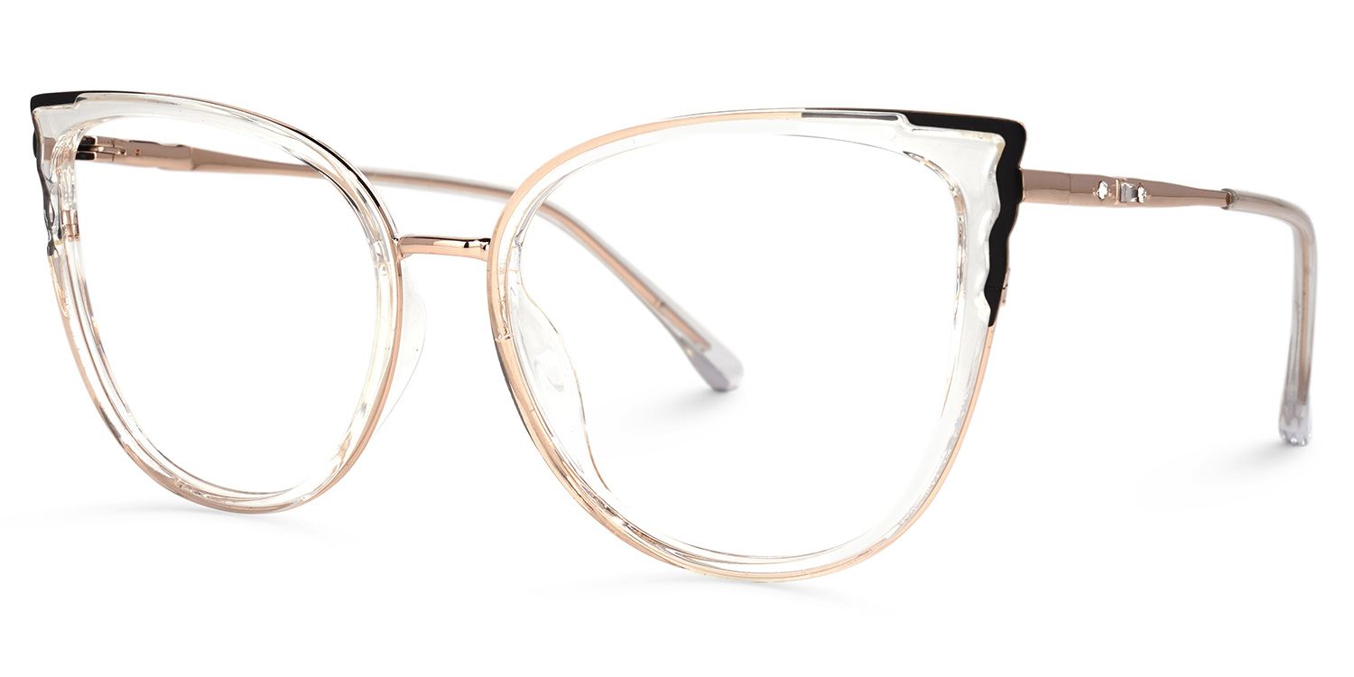 Estrada Cateye Black-Clear Eyeglasses and Glasses Frames3