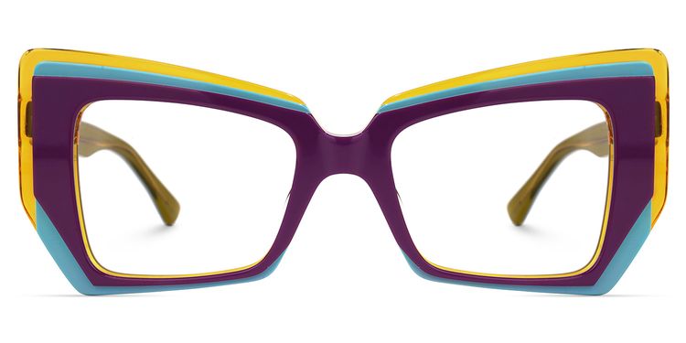 Verdejo Purple Geometric Glasses