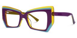Verdejo Purple Geometric Glasses1