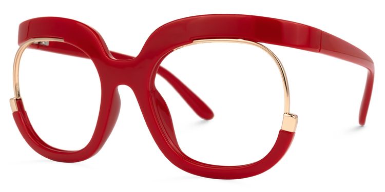 Darice Red Round Glasses