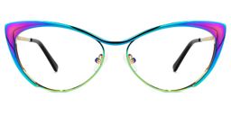 Ellen Iridescent Cat eye Glasses0