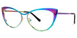 Ellen Iridescent Cat eye Glasses1