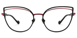 Khan Cateye Black Glasses0