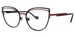 Khan Cateye Black Glasses1