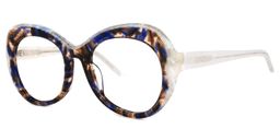 Laury Round Floral Glasses1