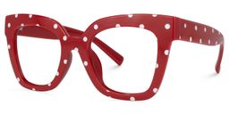 Malcolm Red-Dot Square Glasses1