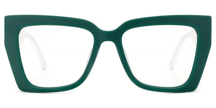 Melba Square Green Glasses
