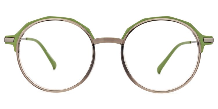 Meyko Round Green Glasses