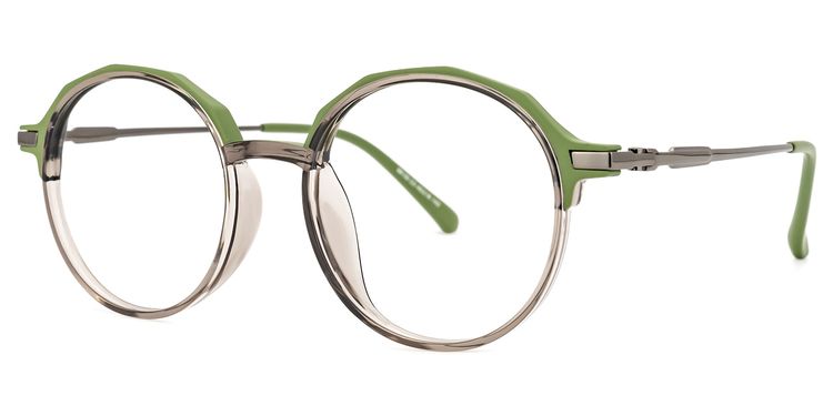 Meyko Round Green Glasses