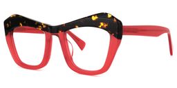 Burnett Cateye Red Glasses1