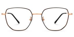 Owens Geometric Black-Gold Glasses0