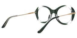 Gonzaga Round Dark-Green Glasses3