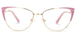 Jannette Cateye Pink Glasses0