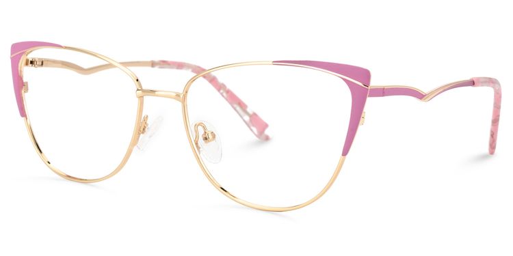 Jannette Cateye Pink Glasses