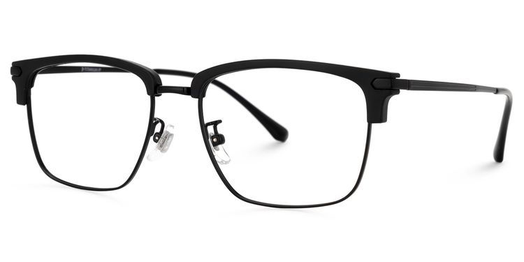 Fayne Square Black Glasses