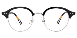 Alise Round Black Glasses0