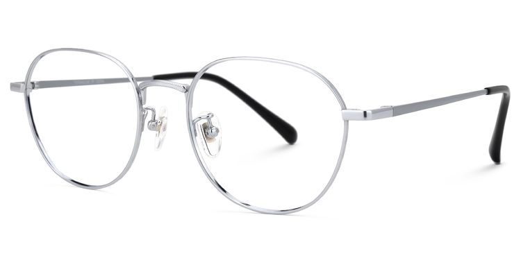 Vasquez Geometric Silver Glasses
