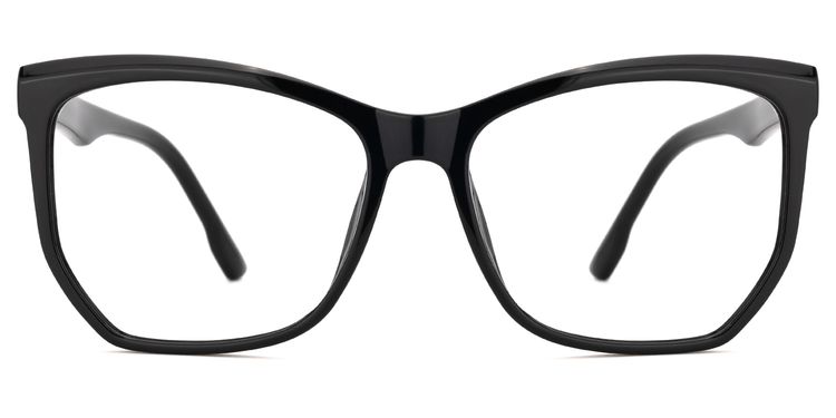 Libby Black Geometric Glasses