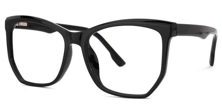 Libby Black Geometric Glasses