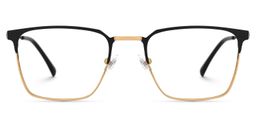 Lyken Square Black-Gold Glasses0