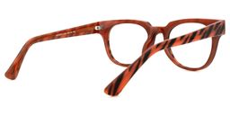 Halums Square Orange-Black Glasses3