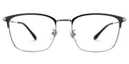 Stanage Browline Silver Glasses0