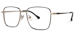 Earlene Square Black-Gold Glasses1
