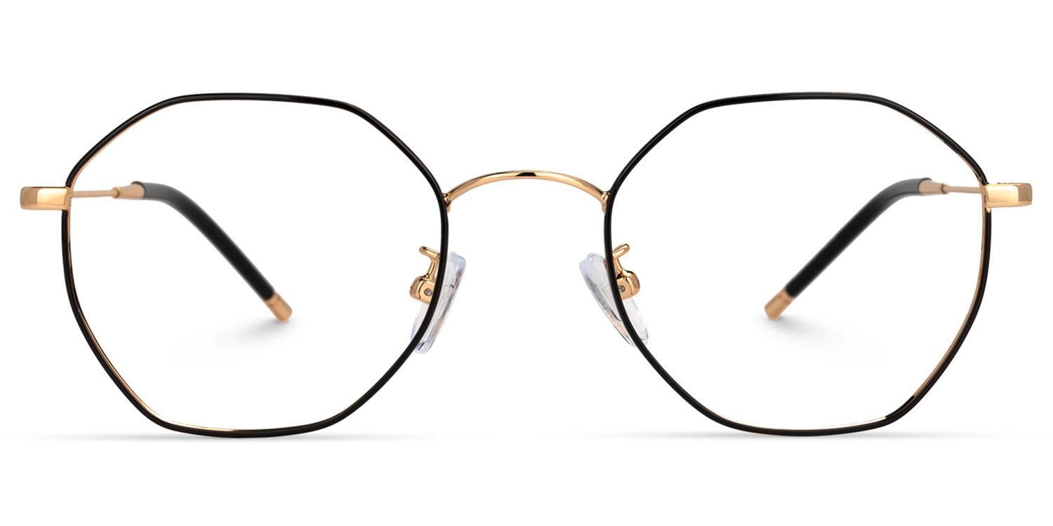 Reyes Geometric Black Glasses | Zeelool Glasses0