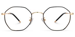 Reyes Black Geometric Glasses0