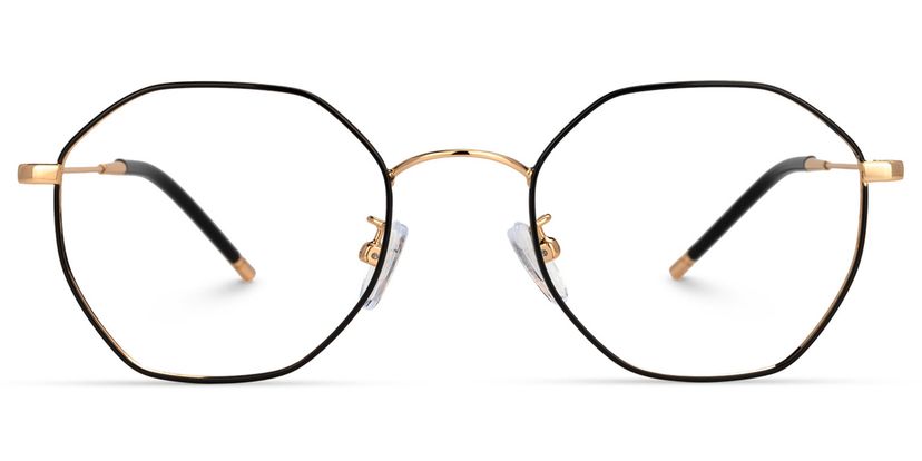 Reyes Black Geometric Glasses